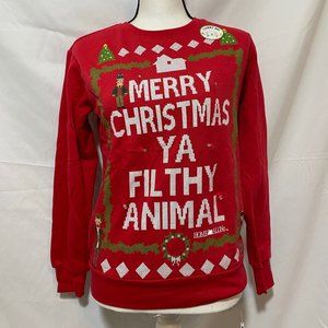 Ugly Christmas Sweater: Home Alone Light Up Christmas Sweater - XS